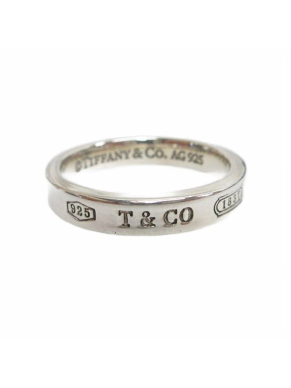 Tiffany & Co 1837 Narrow Ring 925 Sterling Silver